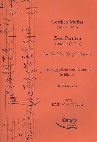 Vorderes Coverbild 2 Partiten für Cembalo (Klavier, Orgel)