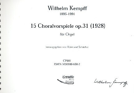 Vorderes Coverbild 15 Choralvorspiele op.31