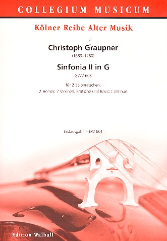 Vorderes Coverbild Sinfonia G-Dur Nr.2 GWV608