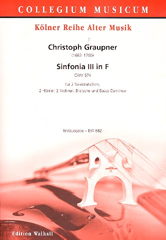 Vorderes Coverbild Sinfonia F-Dur Nr.3 GWV574