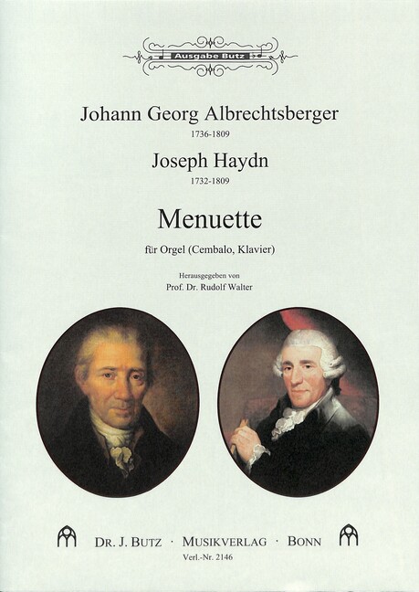 Vorderes Coverbild Menuette von Albrechtsberger und Haydn