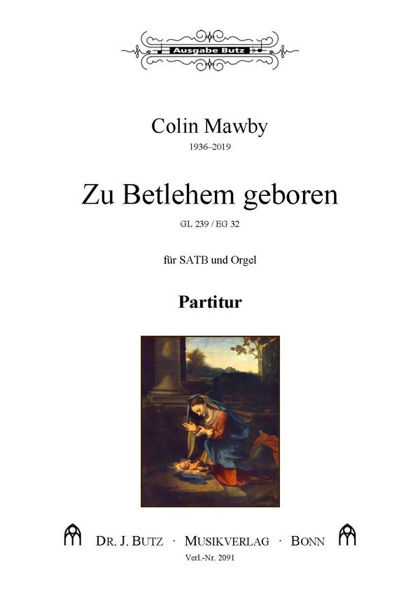 Vorderes Coverbild Zu Bethlehem geboren
