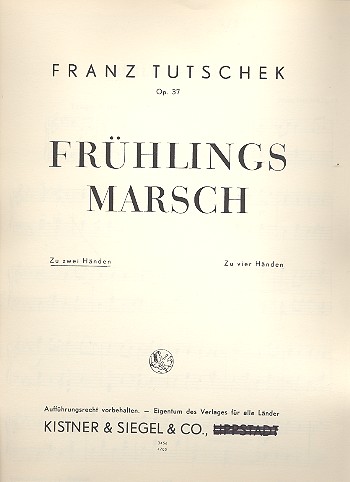 Vorderes Coverbild Frühlingsmarsch op.37