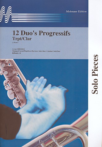 Vorderes Coverbild 12 Duos progressifs op.254 for