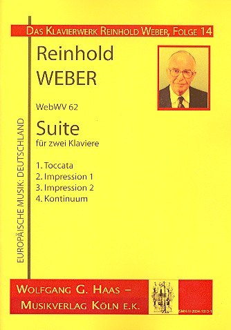 Vorderes Coverbild Suite WebWV62 für 2 Klaviere