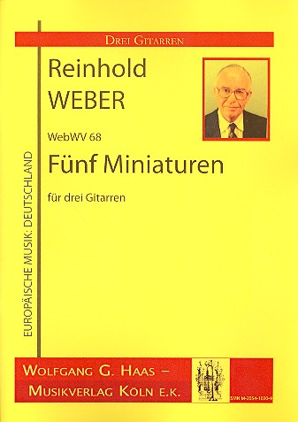 Vorderes Coverbild 5 Miniaturen WebWV68 für 3 Gitarren
