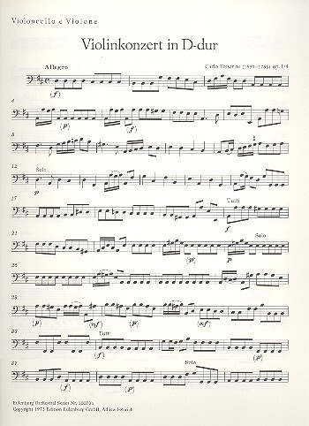 Vorderes Coverbild Konzert D-Dur op.1,4