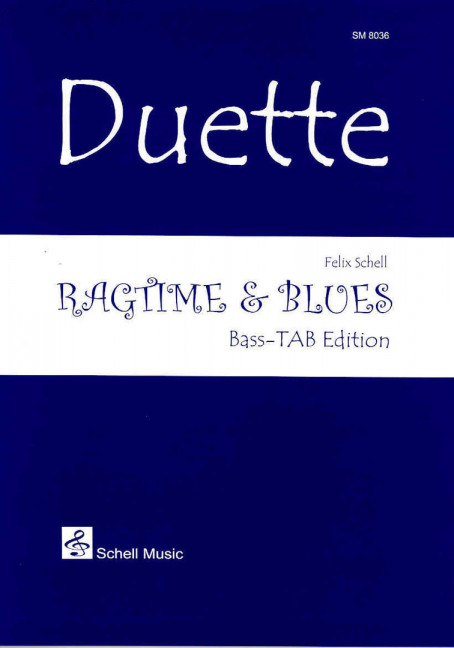 Vorderes Coverbild Ragtime & Blues: für 2 Bässe in Tabulatur