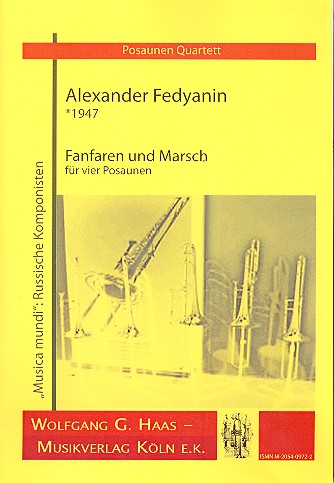 Vorderes Coverbild Fanfaren und Marsch für 4 Posaunen