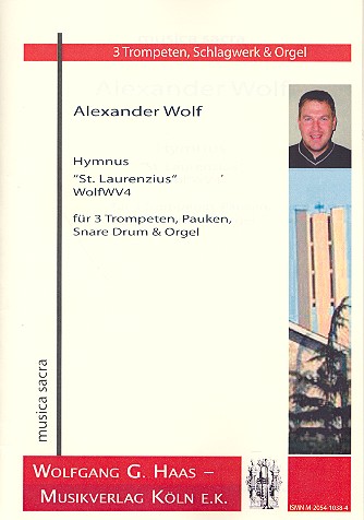 Vorderes Coverbild Hymnus St.Laurenzius WolfWV4 für