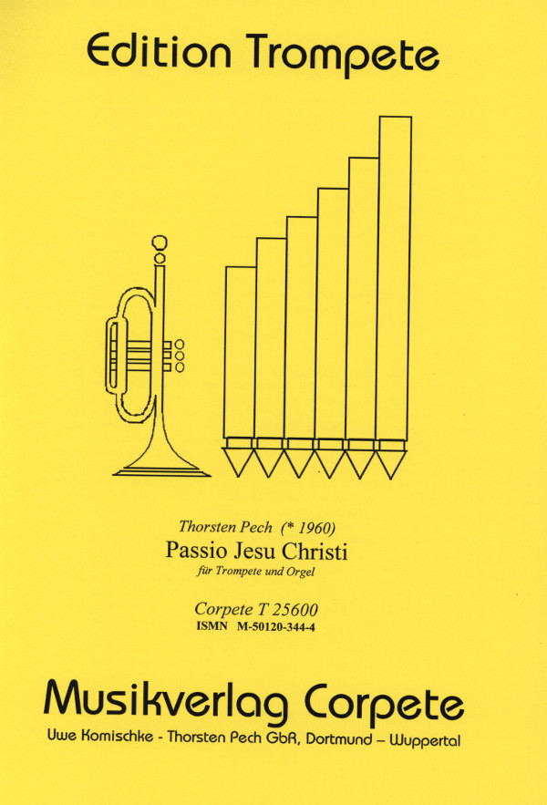 Vorderes Coverbild Passio Jesu Christi für Trompete und Orgel