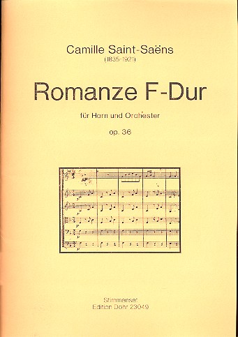 Vorderes Coverbild Romanze F-Dur op.36 für Horn