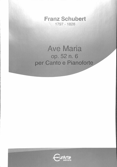 Vorderes Coverbild Ave Maria op.52,6 für Gesang und Klavier
