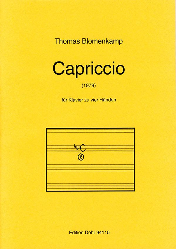 Vorderes Coverbild Capriccio für Klavier zu 4 Händen
