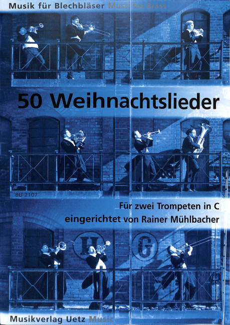 Vorderes Coverbild 50 Weihnachtslieder für 2 Trompeten in C