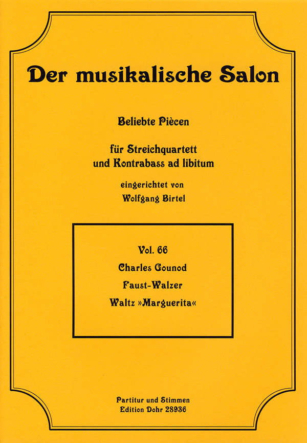 Vorderes Coverbild Faust-Walzer für Streichquartett,