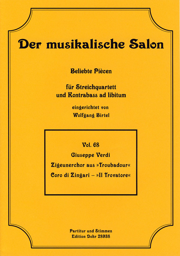Vorderes Coverbild Zigeunerchor aus Troubadour
