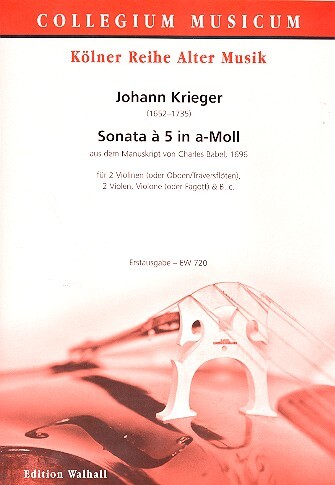 Vorderes Coverbild Sonate à 5 a-Moll