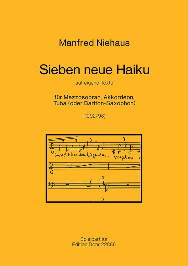 Vorderes Coverbild 7 neue Haiku für Mezzosopran,