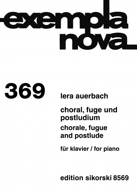 Vorderes Coverbild Choral, Fuge und Postludium