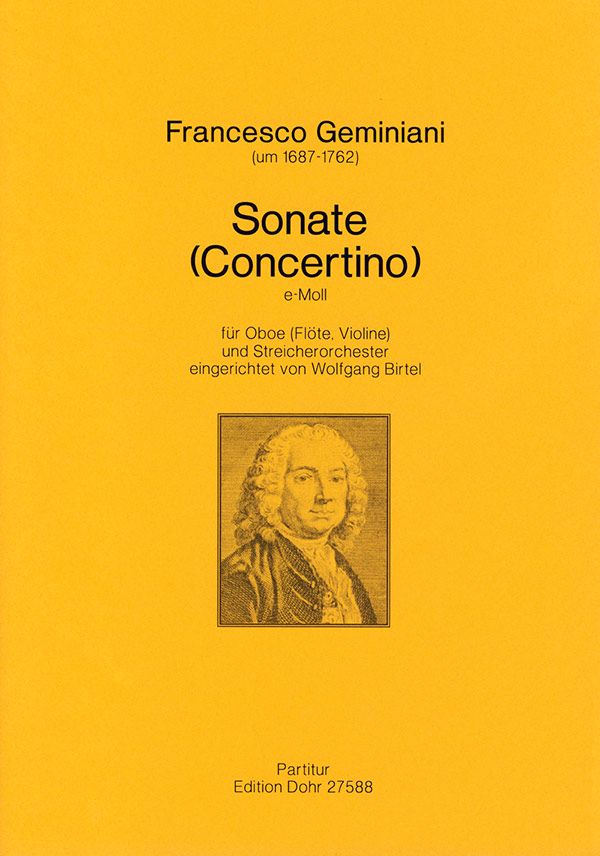 Vorderes Coverbild Sonate e-Moll für Oboe (Flöte/Violine)