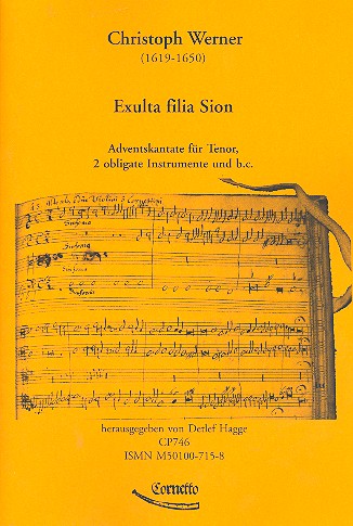 Vorderes Coverbild Exulta filia Sion für Tenor,