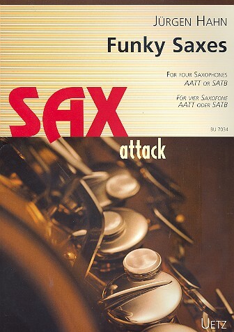 Vorderes Coverbild Funky Saxes für 4 Saxophone
