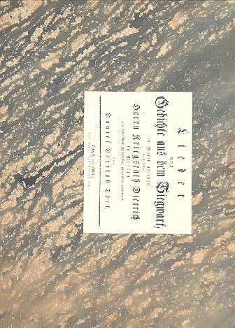 Vorderes Coverbild Lieder und Gedichte aus dem Siegwart