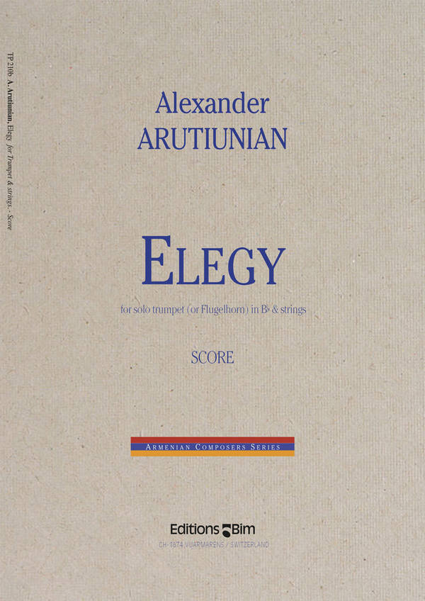 Vorderes Coverbild Elegy for trumpet (flugelhorn)
