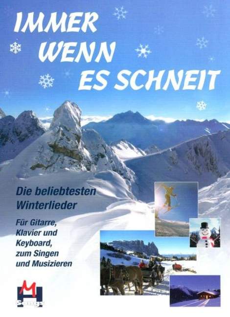 Vorderes Coverbild Immer wenn es schneit: Songbook