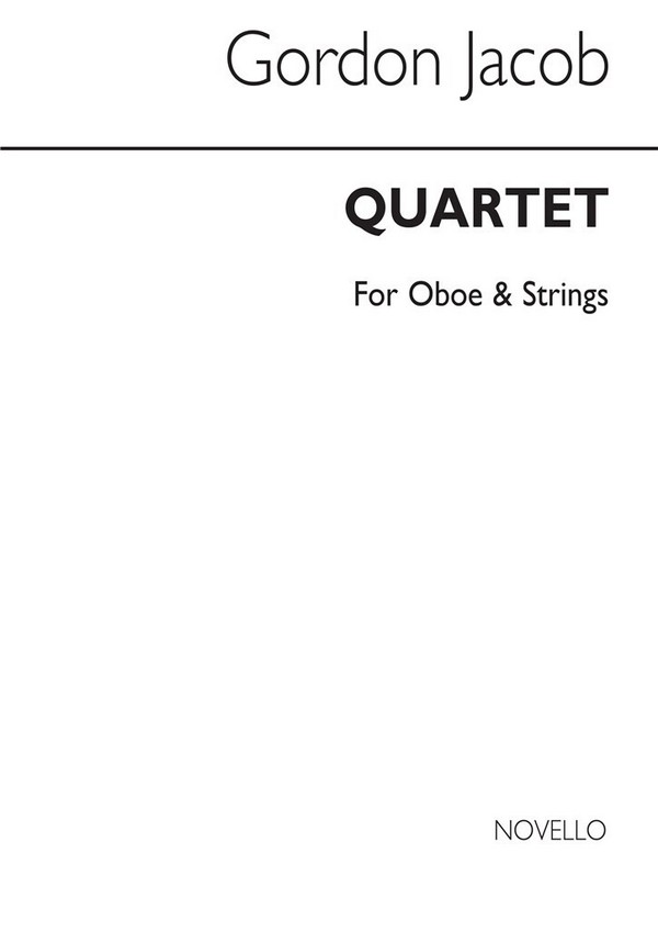 Vorderes Coverbild Quartet for oboe, violin, viola