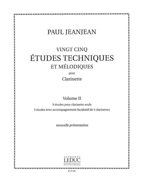 Vorderes Coverbild 25 Études techniques et melodiques