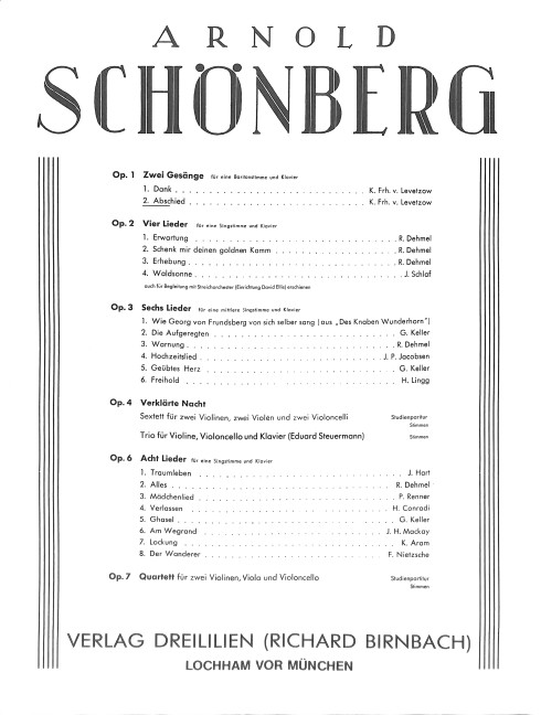 Vorderes Coverbild Abschied op.1,2