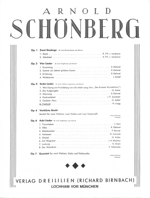 Vorderes Coverbild Freihold op.3,6 für Gesang (mittel)