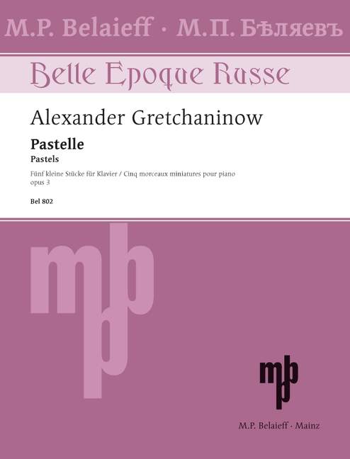 Vorderes Coverbild Pastelle op.3