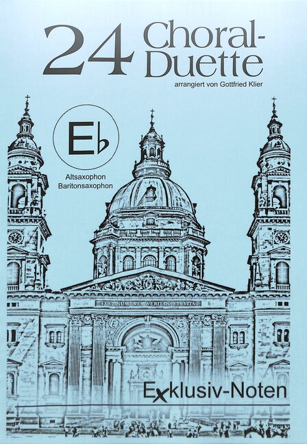 Vorderes Coverbild 24 Choral-Duette für 2 Es-Instrumente