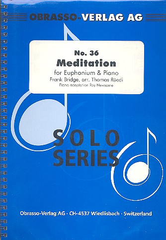 Vorderes Coverbild Meditation für Euphonium und Klavier