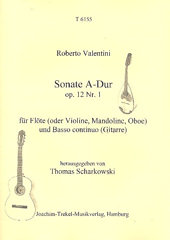 Vorderes Coverbild Sonate A-Dur op.12,1 für Melodieinstrument