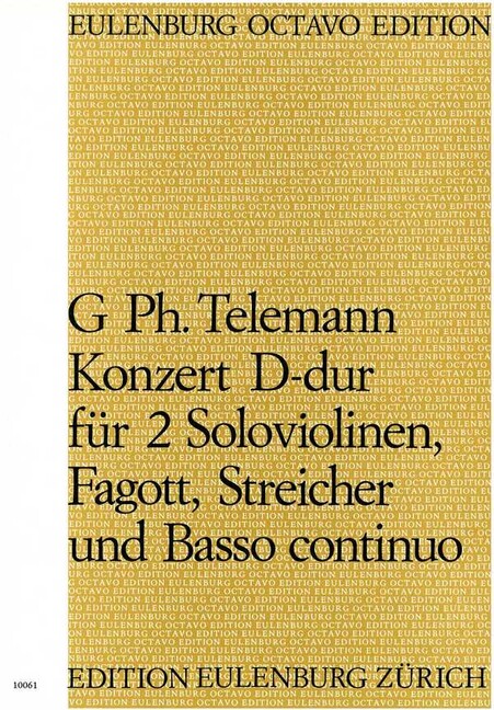Vorderes Coverbild Konzert D-Dur TWV 53:D4