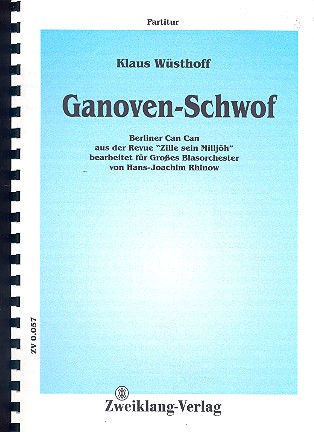 Vorderes Coverbild Ganoven-Schwof: für Blasorchester