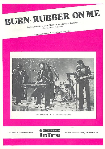 Vorderes Coverbild Burn rubber on me: Einzelausgabe