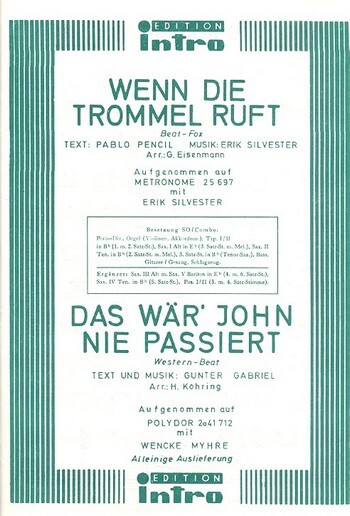 Vorderes Coverbild Wenn die Trommel ruft  und  Das wär John