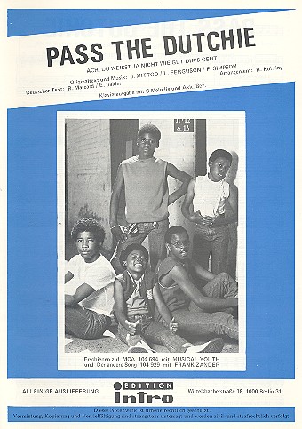 Vorderes Coverbild Pass the Dutchie: Einzelausgabe