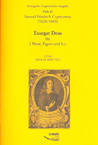 Vorderes Coverbild Exurgat Deus für 2 Bässe, Fagott und Bc