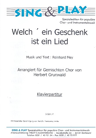 Vorderes Coverbild Welch ein Geschenk ist ein Lied