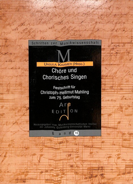 Vorderes Coverbild Chöre und chorisches Singen Festschrift