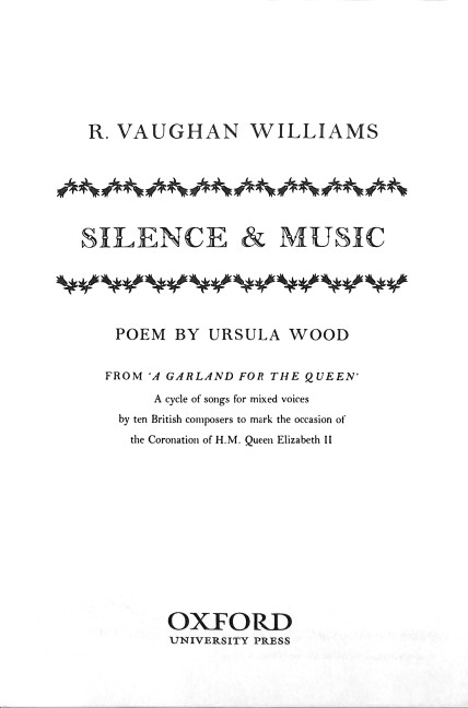 Vorderes Coverbild Silence and Music for mixed voices