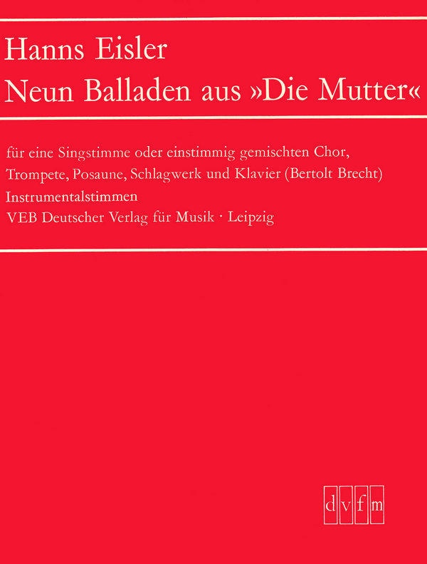 Vorderes Coverbild 9 Balladen aus 'Die Mutter'