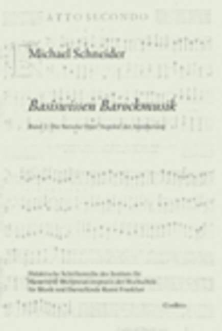 Vorderes Coverbild Basiswissen Barockmusik Band 2