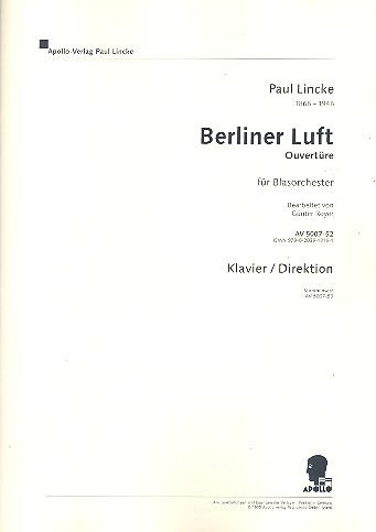 Vorderes Coverbild Berliner Luft - Ouvertüre